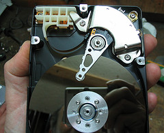 Hard drive with no cover